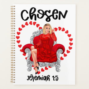 Agenda Escolhido Jeremiah 1:5 Namorados Galentines Dia De