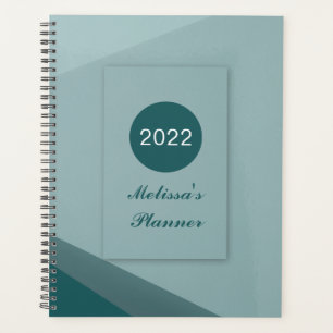 Agenda Escrito Geométrico Moderno Elegante 2022 Personali