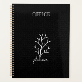 Agenda Escritório branco preto elegante