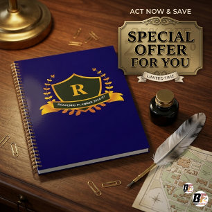 Agenda Escudo Colegial Premium Personalizado Inicial Alun