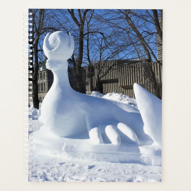Agenda Escultura de Neve Seal, Quebec, Canadá (Frente)