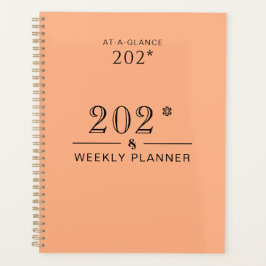 Agenda Esmagamento Apricot 202*-2* Diário Mínimo 8,5x11