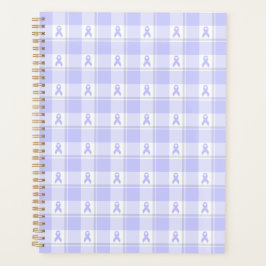 Agenda Esophageal Cancer Awareness Plaid Periwinkle