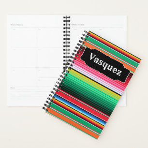Agenda Espanhol Espanhol Personalizado em Aberto Mexicano