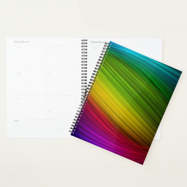 Agenda Espectro Incrível de Cores de Arco-íris (Exibição)