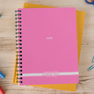 Agenda Espiral Semanalmente Rosa Quente