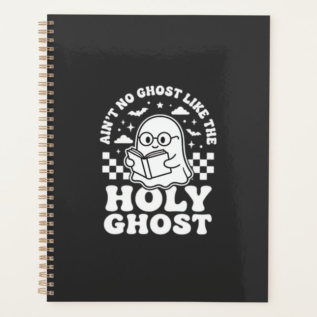 Agenda Espírito Santo Design de Fantasma de Halloween Ret (Frente)