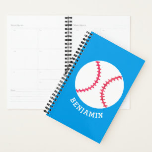 Agenda Esportes Personalizados de Beisebol Blue Kids