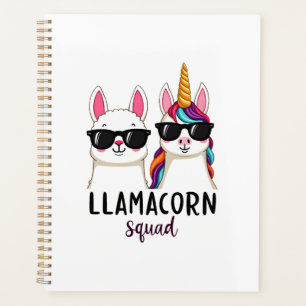 Agenda Esquadrão Llamacorn Unicórnio Engraçado Esquadrão