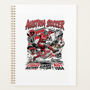 Agenda Esqueleto de Futebol da Áustria Poster Sty