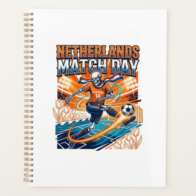 Agenda Esqueleto do Dia da Partida da Holanda Striker Nat (Frente)