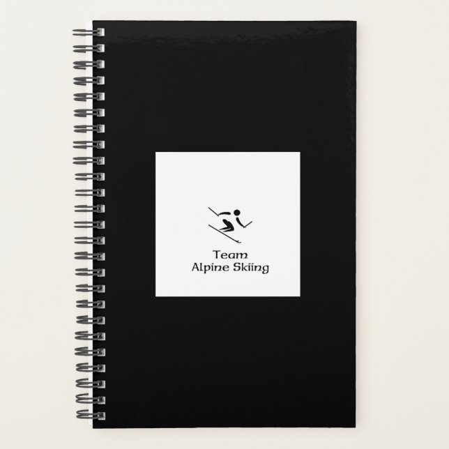 Agenda Esqui alpino da equipe (Frente)