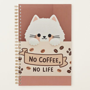 Agenda Estampas de pata de gato e feijão-de-café