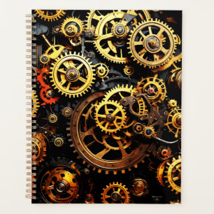 Agenda Estampunk Clockwork Gears 1004