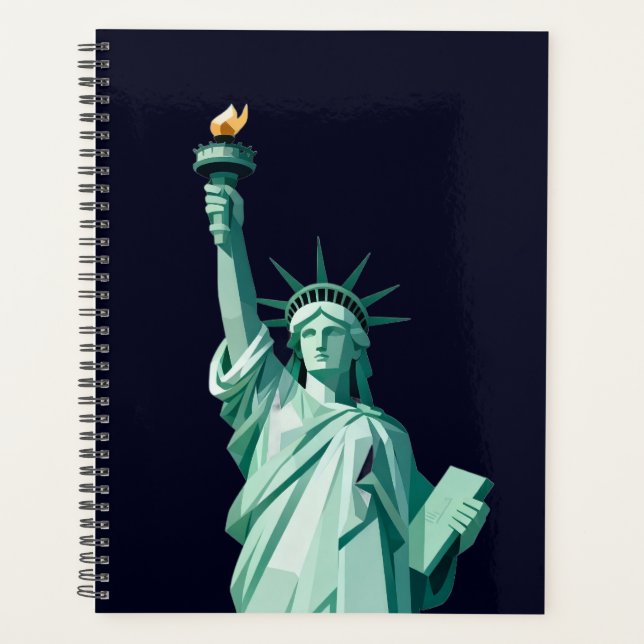 Agenda Estátua da Liberty Urban Chic Planner (Frente)