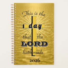 Agenda Este é o dia Gold, 2026 Christian Planner