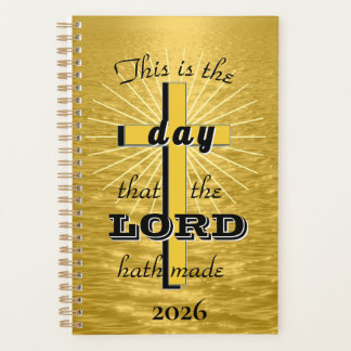 Agenda Este é o dia Gold, 2026 Christian Planner