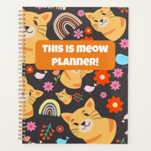 Agenda "Este é o Meow Planner! Presente para gatos bonito