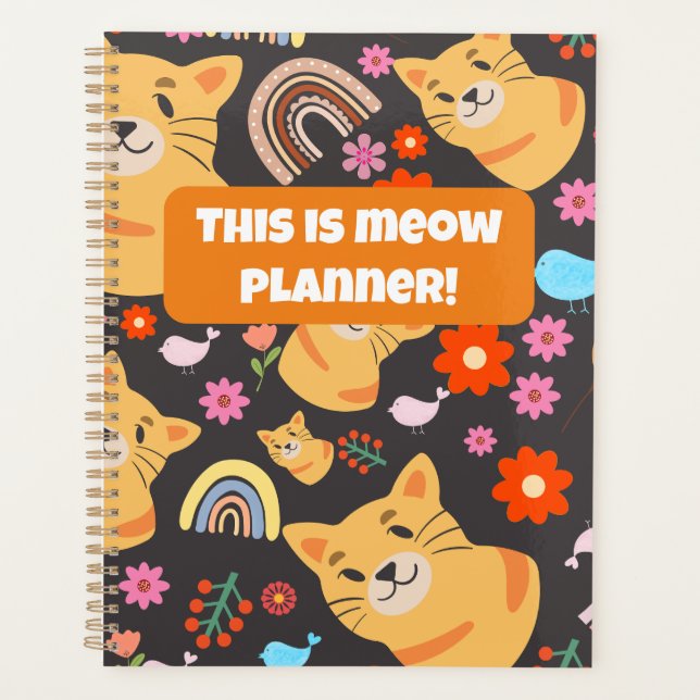 Agenda "Este é o Meow Planner! Presente para gatos bonito (Frente)