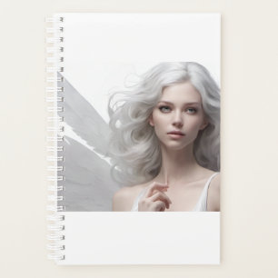 Agenda Este Planeador tem um lindo design de Anjo Branco.