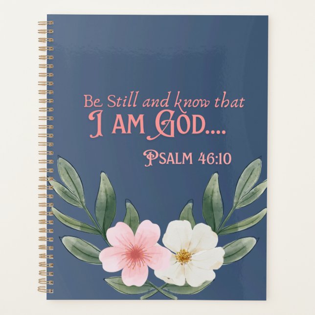 Agenda Esteja quieto e saiba que planeja (Frente)