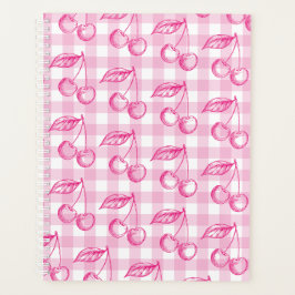 Agenda Estética de coquetes de cereja rosa