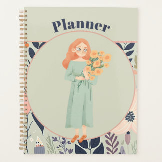 Agenda estética floral verde idade
