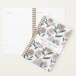 Agenda Estilo de Desenho de Mão Estilo Floral Doula