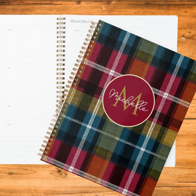Agenda Estilo de Padrão Xadrez Personalizado (Criador carregado)