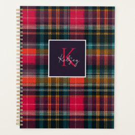 Agenda Estilo de Padrão Xadrez Personalizado do Planejado