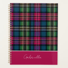 Agenda Estilo de Padrão Xadrez Personalizado do Planejado