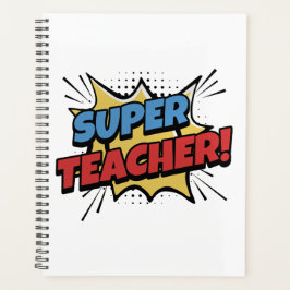 Agenda Estilo de Quadrinhos do Super Professor