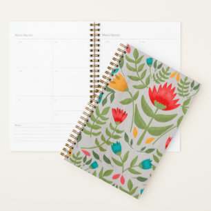 Agenda Estilo de Tableau Floral Elegante