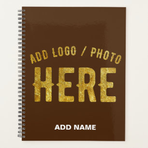 AGENDA ESTILO MODERNO PERSONALIZÁVEL MARROM VERIFICADO MA