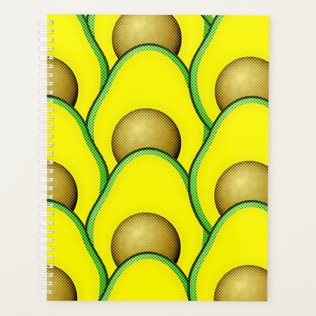 Agenda Estilo Vintage Desenho Avocado (Frente)