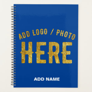 AGENDA ESTILOSO MODERNO PERSONALIZADO AZUL CÓBALTO VERIFI