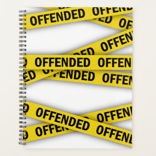 Agenda Estou ofendido que a fita policial não atravesse