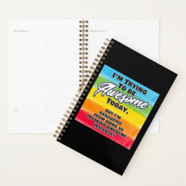 Agenda Estou tentando ser incrível hoje