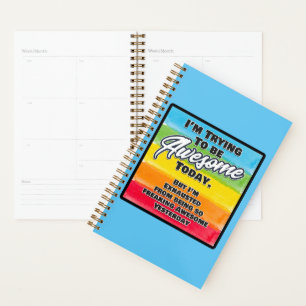 Agenda Estou tentando ser incrível hoje