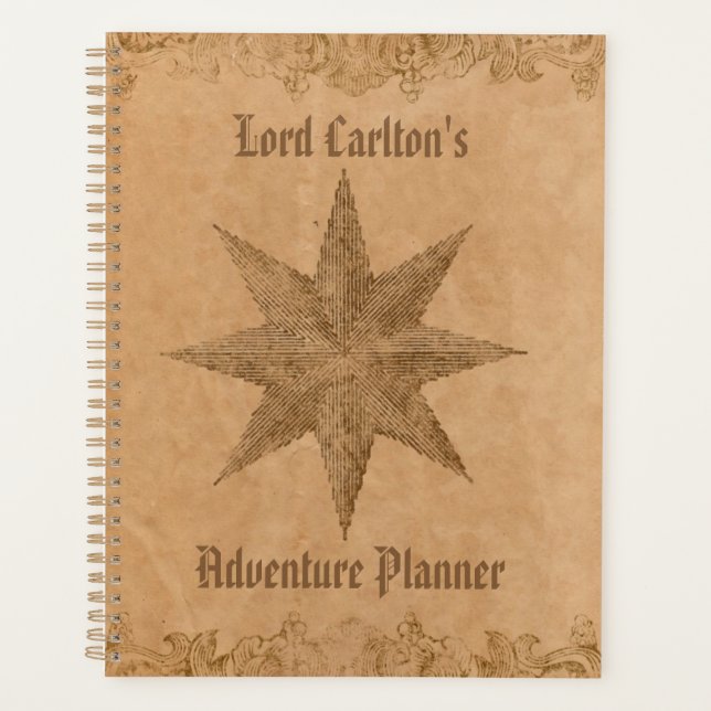 Agenda Estrela Steampunk Personalizada (Frente)