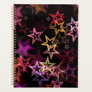 Agenda Estrelas Coloridas Dançam Whimsicamente