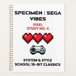 Agenda Estudo de Pixel de Vibrações Retro do Sega Nº 4