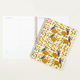 Agenda et Planificateur Hibou d'Automne