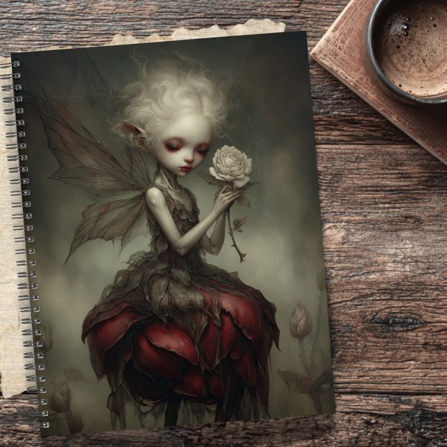 Agenda Ethereal Dark Fairy in Petal Dress with Rose  (Criador carregado)