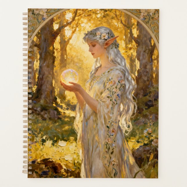 Agenda Ethereal Elf Maiden in Art Nouveau Style (Frente)