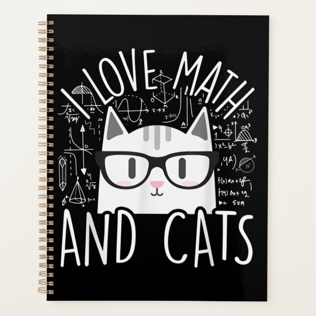 Agenda Eu Adoro Matemática E Gatos Gatinhos Bonitos (Frente)