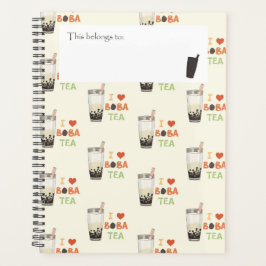Agenda Eu amo Boba Tea Planner