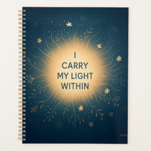 Agenda Eu Carregar Minha Luz Dentro - Brilho Espiritual A