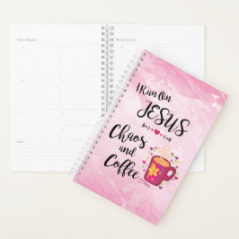 Agenda Eu Corro Em Jesus, Caos E Café Planner
