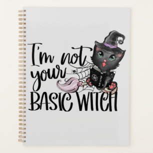 Agenda Eu não sou sua bruxa básica - Gato negro